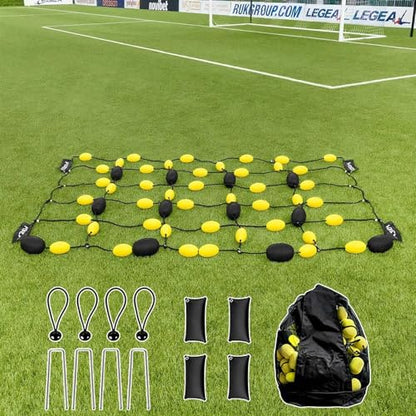 Goalkeeper Training Equipment - Floor Matrix Deflector Soccer Rebound Board for Reflex and Agility Training,for Goalkeeper Drills and Goalkeeper Deflection Training 2 * 1.6m