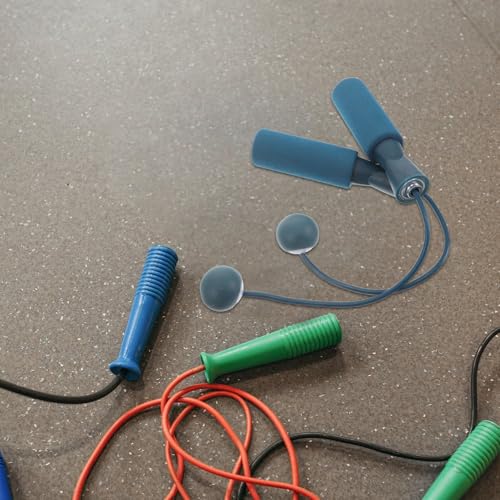 MAGICLULU Cordless Weighted Jump Rope with Dual Bearings, Ropeless Skipping Rope for Indoor Fitness Exercise, Blue Ball Design, for Adult Workout and Training