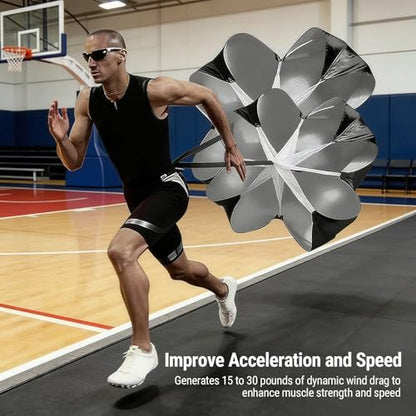 Running Speed Training,Speed Chute Resistance Running Parachute for Kids Youth and Adults
