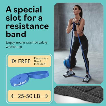 Squat Wedge Block Set of 3/5 - 960 LBS Capacity - Slant Board for Calf Stretching with 5 Stackable Angles - Calf Stretcher Slant Board - Workout Equipment - EPP Material for Exercise Equipment & Physical Therapy - color: Black&Red