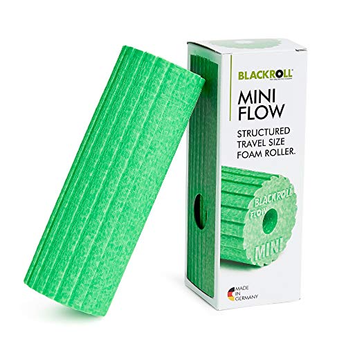 BLACKROLL - Mini Flow Foam Roller, Portable Massage Tool for Feet, Hands, and Arms, Ideal for Travel and Plantar Fasciitis Relief, Great for Exercise, Massage, and Muscle Recovery, 6" x 2" - color: Green, size: 15 cm x 6