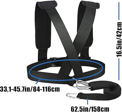 Sled Harness Tire Pulling Harness, Improving Speed,Stamina and StrengthTraining, Fitness Physical Training Resistance Rope Football Workout Equipment