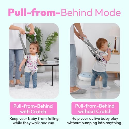 Watolt Baby Walking Harness - Handheld Kids Walker Helper - Toddler Infant Walker Harness Assistant Belt - Child Baby Walk Learning Help Support Assist Trainer Tool - for 7-24 Month Old (Donuts) - color: Donuts