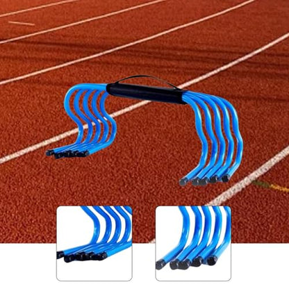Speed Hurdles for Agility Training, 5-Piece Set with 15cm (6 inch) Obstacles