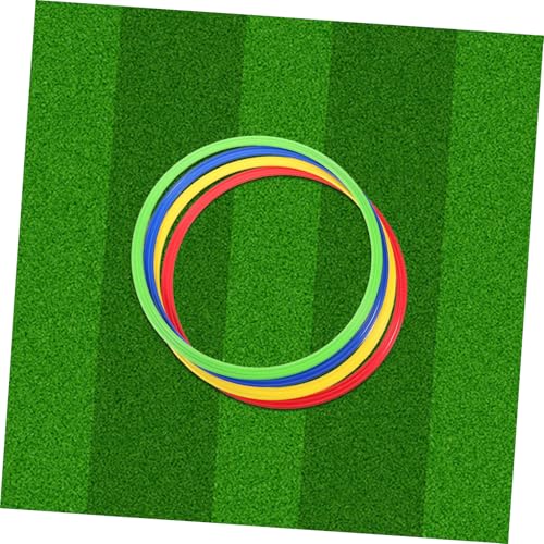 Totority 4pcs Agility Training Rings Soccer Training Hoops Speed Agility for Football Basketball Volleyball