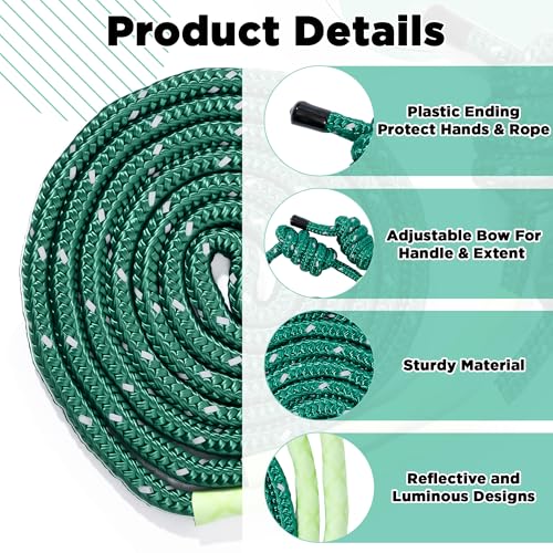Flow Exercise Jump Rope - Long Weighted Jumping Rope for Workout Women Men Fitness, Adjustable Double Woven Heavy Jumprope for Indoor Outdoor Adults Beginner Training Boxing Cardio