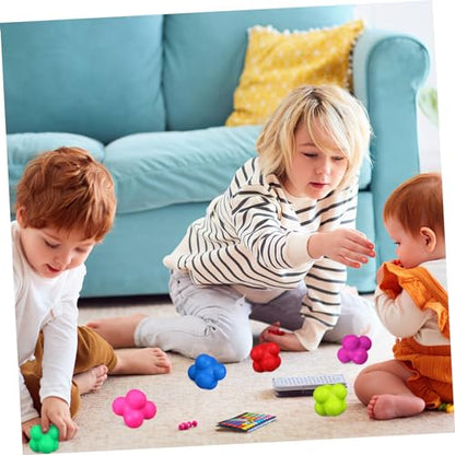 SUPVOX 6 Pcs Hexagonal Reaction Balls Agility Trainer with High Difficulty for Soccer Basketball Volleyball Football Training Hand Eye Coordination and Reflex Speed