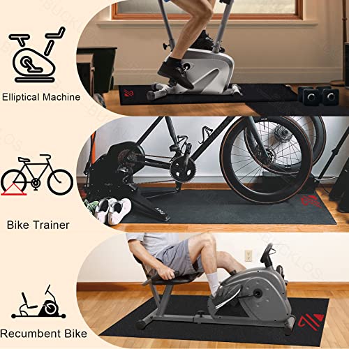 BUCKLOS Treadmill Mat for Walking Pad and Home Gym Equipment | 6MM thick 36"x72" Treadmill mat for carpet and hardwood floors Non-slip surface reduce vibration and workout noise - size: 36"W x 72"L x 0.25"Th