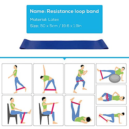 Yoga Block 5pcs Yoga Equipment Set Include Yoga Ball Yoga Blocks Stretching Strap Loop Band Exercise Band