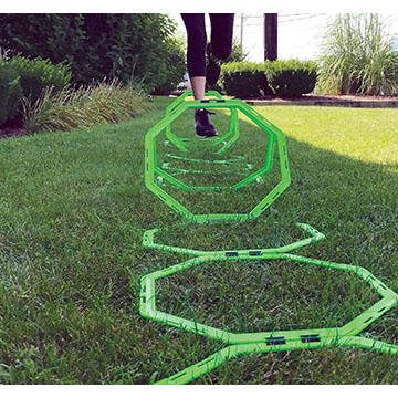 Sports Health Octa-Rings Agility Training Set, 12 Rings with Carry Bag