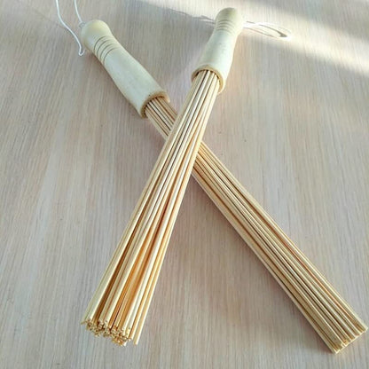 Massage Bamboo Broom for Sauna and Banya - Relaxing Massage Cellulite Massager - Asian Massage Tools for SPA