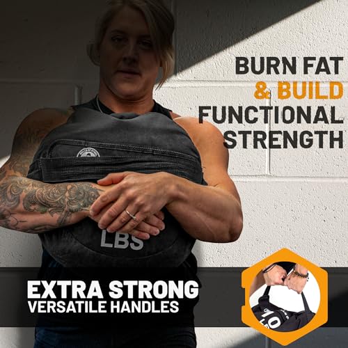 Strongman Sandbag Bells of Steel - Fitness Sand Bag for Weight Training - style: 350 lb