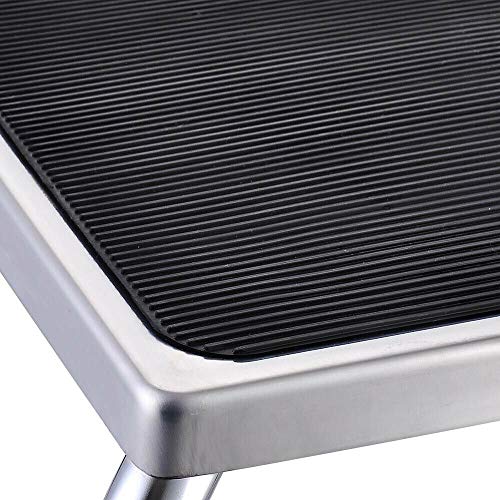Non-Slip Step Stool Steel Frame Safety Footstool Platform Support 500lbs