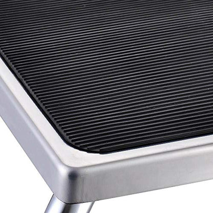 Non-Slip Step Stool Steel Frame Safety Footstool Platform Support 500lbs