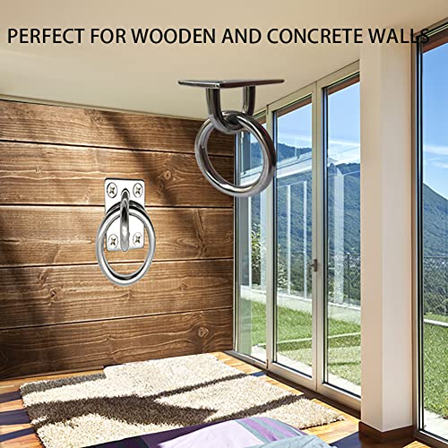 Ceiling Hooks Ceiling Wall Mount Hook Heavy Duty 1000LB Dog Anchor Pad Eye Plate 304 Stainless Steel for Yoga Swings Hammocks Training Straps Punching Bags Hanging - size: Ceiling Hook - 8MM