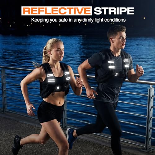 Weighted Vest for Women Men, Weight Vest for Walking, Adjustable Weight Training Vest for Workout, Running, Exercise - size: 12lbs