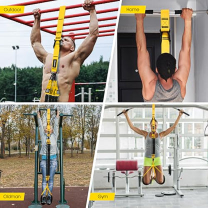 Pull Up Assistance Bands, Resistance Bands for Pull Up Bar Workout, Adjustable Heavy Duty Pull Up Assist Equipment with 4 Assistance Bands, Home Gym Fitness Exercise Strength Training