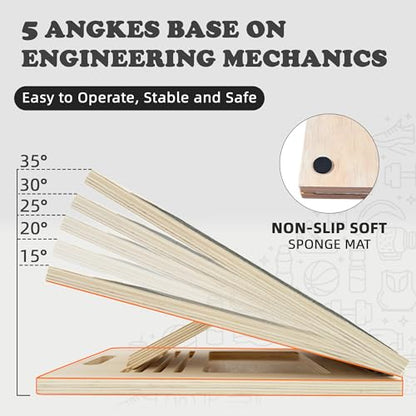 Portable Slant Board for Calf Stretching Squats Calf Stretcher Physical Therapy Equipment Adjustable Incline Board for Knees Ankle Heel Feet Leg