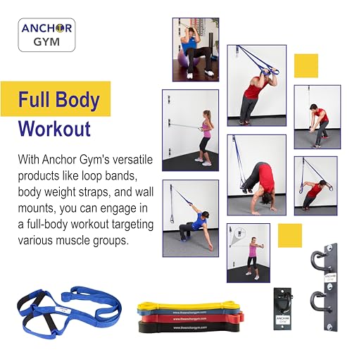 Body Weight Resistance Straps - Adjustable Body Weight Training Straps, Stretching & Full-Body Training - Exercise Straps with Handles for Home Gym Workouts