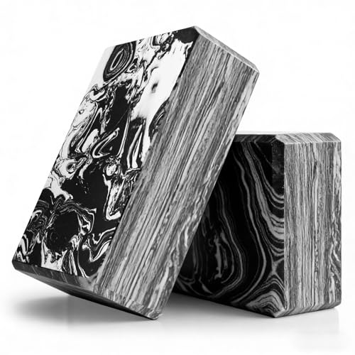 2-Pack Yoga Blocks, High-Density 9"x6"x3" Yoga Brick Foam Blocks Non-Slip EVA Foam Block Yoga Props Accessories for Yoga Pilates Stretching and Meditation