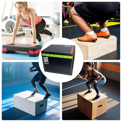 Jump Box – EPE Sponge 40x30x35cm | Plyometric Jump Box | Jumping Box1 | Fitness Training for Strength, Agility, Cross Training, Home Gym, Workout, and Daily Exercise Use