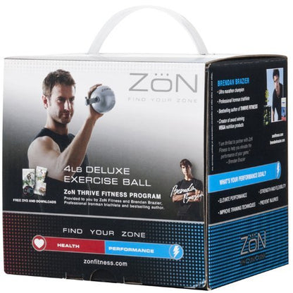 Zon Deluxe Exercise Ball (Silver/Black)