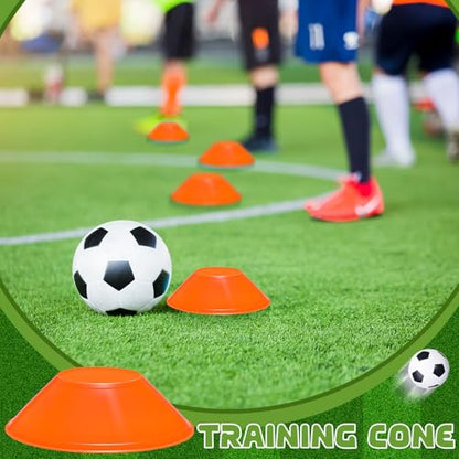 100 Pcs Mini Soccer Cones for Sport Agility Disc Cones Soccer Training for Agility Drills Sports Football