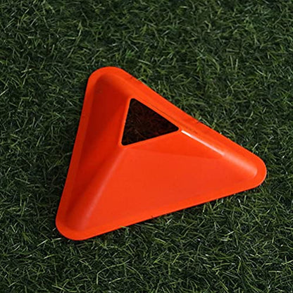 BESPORTBLE 20pcs Training Disc Football Triangle Agility Soccer Cones Sign for Basketball Sports Games Training Accessories