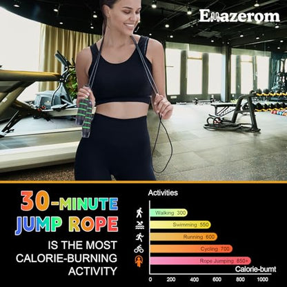Jump Rope for Women Men Kids, Adjustable Skipping Rope with Ball Bearings, Professional Jumping Rope with Foam Handles, Tangle-Free Rapid Speed Jump Ropes for Fitness Workout Boxing Exercise - color: Green