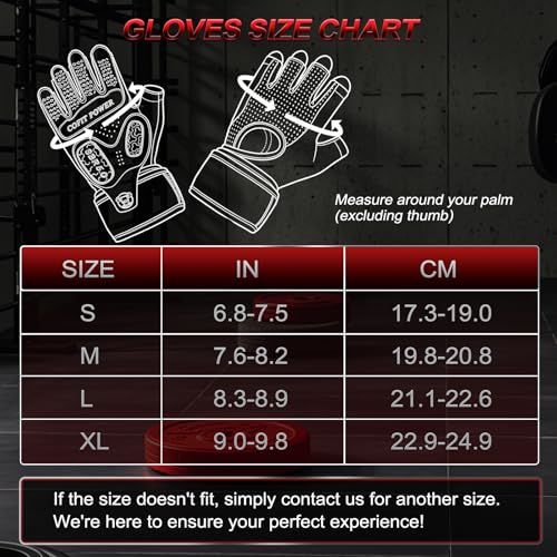 Weight Lifting Gloves for Men Women, Workout Gloves with Wrist Wrap Support, 5MM SBR Palm Padding, Half Finger Breathable Gym Gloves with Non-Slip Grip for Weightlifting, Training, Pull Ups - size: Small