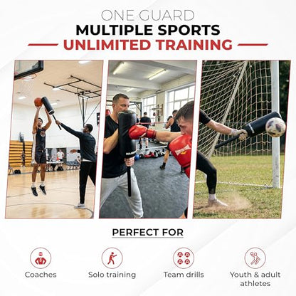 Majestic Training Guard - Premium Basketball Blocking Pad with Stainless Steel Core - Lightweight Contact Stick for Basketball, Football, Soccer, MMA Training - Single Pack