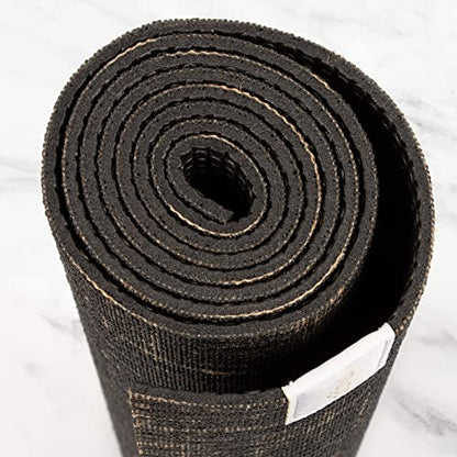 Myga Jute Yoga Mat, High Performance Vegan Floor Exercise Mat, Eco Friendly Biodegradable Yoga Mat with PVC Backing,72" x 24", 0.2" Thickness