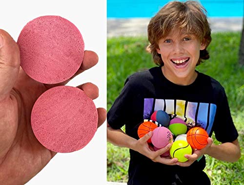 JA-RU Super Bounce Pinky Ball (4 Bouncy Balls) Outdoor Games 976-4A - size: 4 Pack