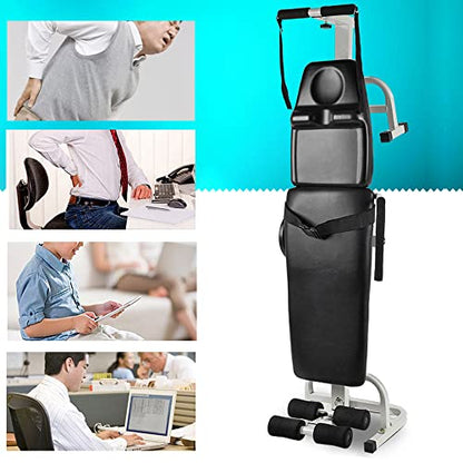 Massage Traction Bed Multifunctional Cervical Spine Stretcher Back Stretch Decompression Workout Bench Body Stretching Device for Lumbar Spine Cervical Home Indoor Workout