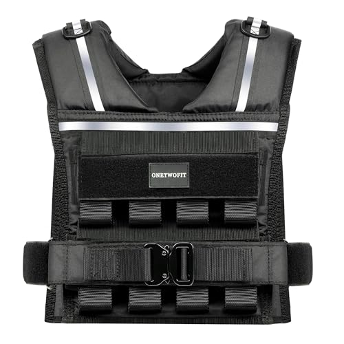 35lb/45lb Weighted Vest Men , Adjustable Rucking Vests for Walking with Reflective Stripe, 1.2" Ultra Thick Shoulder Padding Strength Training Workout Vest for Running GYM Home, Detachable Iron Weights - size: 2-35 LBS