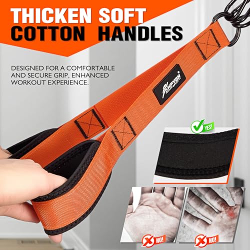 HPYGN Resistance Bands Training for Arms, Biceps, Triceps, Back, Abs, Shoulders, Heavy Duty Exercise Bands with Handles, Door Anchor, Home Gym Workout Equipment for Tricep Pushdowns, Face Pulls