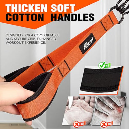 HPYGN Resistance Bands Training for Arms, Biceps, Triceps, Back, Abs, Shoulders, Heavy Duty Exercise Bands with Handles, Door Anchor, Home Gym Workout Equipment for Tricep Pushdowns, Face Pulls
