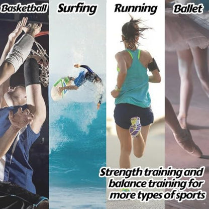 Ankle Foot Balance Board Trainer - Enhancer for Ankle Sprain Recovery Training, Balance and Stability Trainer for Daily Exercise, Wobble Board for Physical Therapy, Balance Training with Storage Bag