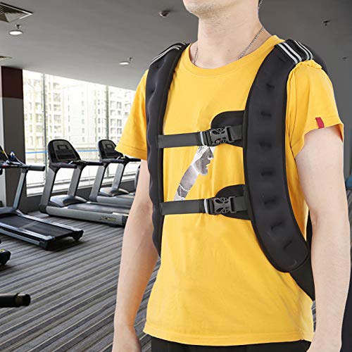 Generic Weighted Vest, Premium Elastic Material with Adjustable Buckles and Widened Shoulder Straps for Strength Training and Fitness Workout