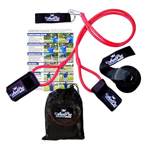 Arm Pro Band Baseball Softball Resistance Training Bands - color: Red, Advanced/Ages 13 & Over