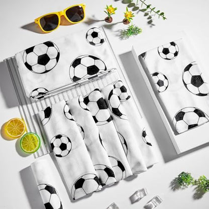 30Pcs Soccer Ball Cooling Towels for Neck and Face 40 x 12 Inch Sports Team Gifts Workout Ice Towel for Gym Sweat Microfiber Breathable Chilly Bulk Neck Wraps for Athletes Camping Travel Outdoor