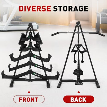 Lat Pulldown Attachments Rack: Home Gym Storage