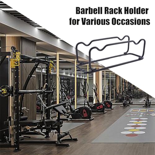 DICOSMETIC 1Pc Barbell Rack Holder Black Iron Dumbbell Brackets Small Dumbbell Holder Dumbbells Storage Rack Floor Fitness Storage Racks Weight Holders for Dumbbells Space Saving