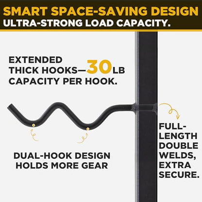 Cable Attachment Storage Rack, LAT Pulldown Bar Holder, Home Gym Organizer for Cable Handles and Attachments