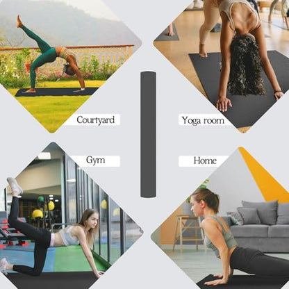 VTORY Extra Large Yoga Mat Thick Exercise Mat for Men and Women, Non-Slip, Durable Workout Mat for Home Workout, Yoga, Pilates, Stretching