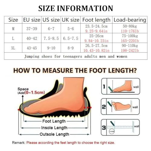 Adults Workout Kangaroo Jumping Shoes - Comfortable Jumps Bounce Shoes Exercise Equipment for Indoor Outdoor Cardio ﻿