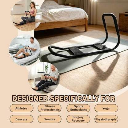 Hamstring Stretcher for Knee Extension, Adjustable Leg Stretcher for Flexibility, Calf, Hip & Lower Back Stretching Equipment, Knee Stretcher for Mobility, Yoga, Physical Therapy & ACL Recovery