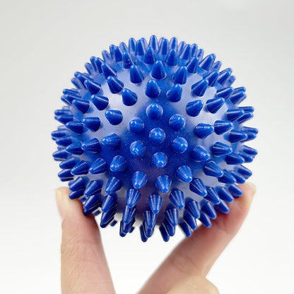 FACELESS Pack of 2 Spiky Hard Massage Balls PVC Trigger Point Balls for Muscle Relief, Foot Roller & Neck Massager (2, Blue (6.8cm)) - color: Blue(6.8cm)