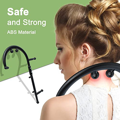 Detachable Trigger Point Massage Cane – Manual Back & Shoulder Hook Massager for Pain Relief, Deep Tissue Self Massage Tool for Muscle Knots in Neck, Back, Legs & Feet