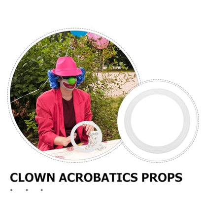 4pcs Juggling Rings: 13'' Juggling Rings for Outdoor Activities Circus Props and Tossing Games - Plastic Throwing Hoop for Beginners & Professionals